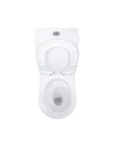 Унітаз моноблок Q-Tap Swan Ultra Quiet WHITE QT16226080AW, 680x360x813 мм, безободковий, сидіння Soft-close