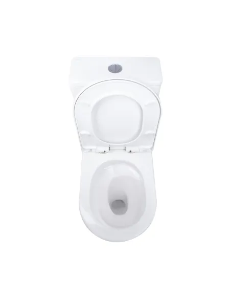 Унитаз моноблок Q-Tap Swan Ultra Quiet WHITE QT16226080AW, 680x360x813 мм, безободковый, сиденье Soft-close