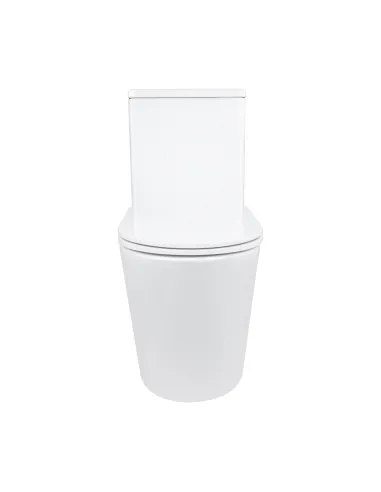 Унитаз моноблок Q-Tap Kolibri Ultra Quiet WHITE QT10226380W, 690x360x790 мм, безободковый, сиденье Soft-close