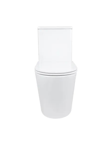 Унитаз моноблок Q-Tap Kolibri Ultra Quiet WHITE QT10226380W, 690x360x790 мм, безободковый, сиденье Soft-close