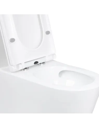 Унитаз моноблок Q-Tap Kolibri Ultra Quiet WHITE QT10226380W, 690x360x790 мм, безободковый, сиденье Soft-close