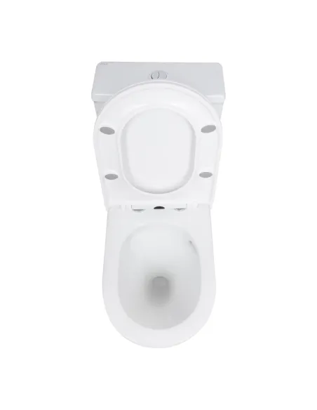 Унитаз моноблок Q-Tap Kolibri Ultra Quiet WHITE QT10226380W, 690x360x790 мм, безободковый, сиденье Soft-close