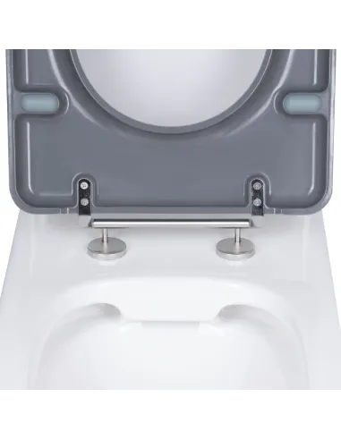 Унітаз компакт QTap Freedom Rimless WHITE QT22226098W, 800x365x870 мм, інклюзивний, безободковий, сидіння Soft-close