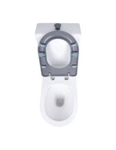 Унітаз компакт QTap Freedom Rimless WHITE QT22226098W, 800x365x870 мм, інклюзивний, безободковий, сидіння Soft-close