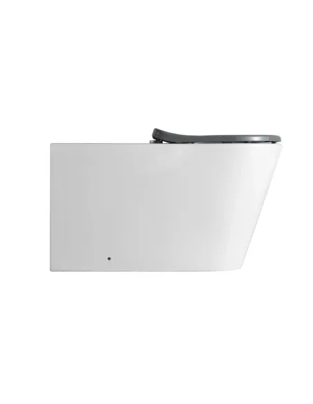 Унитаз Q-Tap Freedom Rimless WHITE QT22226098W, 800x365x435 мм, инклюзивный, безободковый напольный, сиденье Soft-close