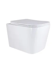 Унітаз Q-Tap Tern Ultra Quiet WHITE QT17332303AW, 525x345x360 мм, безободковий підвісний, сидіння Soft-close