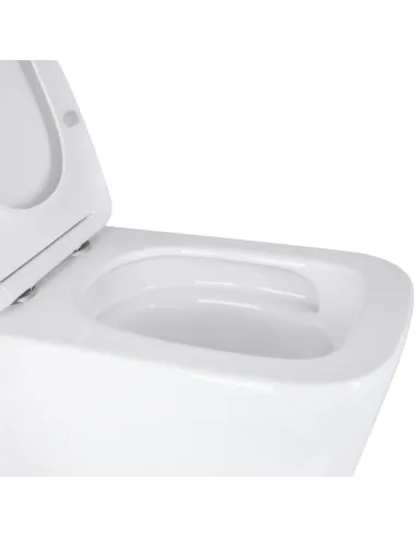 Унитаз Q-Tap Tern Ultra Quiet WHITE QT17332303AW, 525x345x360 мм, безободковый подвесной, сиденье Soft-close