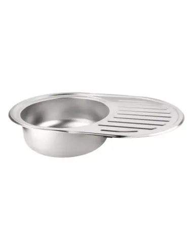 Мойка для кухни овальная Wezer 7750(06) Deсor из нержавеющей стали