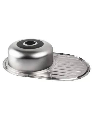 Мийка для кухні овальна Wezer 7750(06) Deсor з нержавіючої сталі