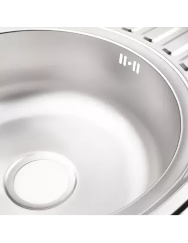 Мойка для кухни овальная Wezer 7750(06) Deсor из нержавеющей стали