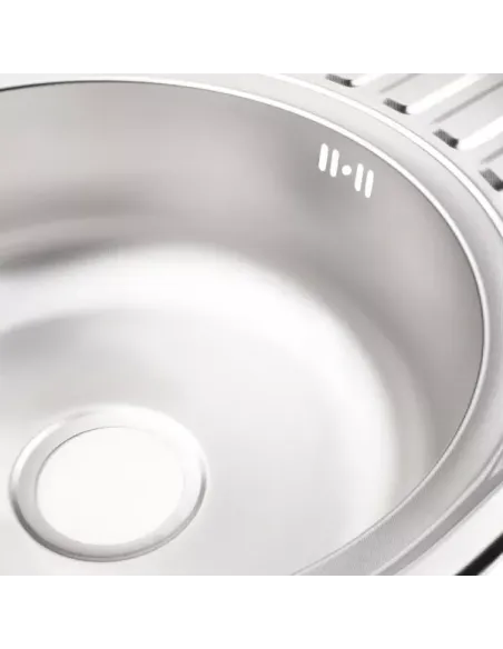 Мойка для кухни овальная Wezer 7750(06) Deсor из нержавеющей стали