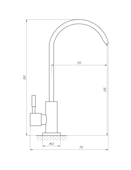 Кран для фільтру води Wezer EKO4F-13