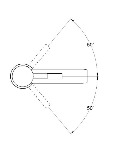Монокран для умивальника Wezer EKO15-14, нержавіюча сталь.
