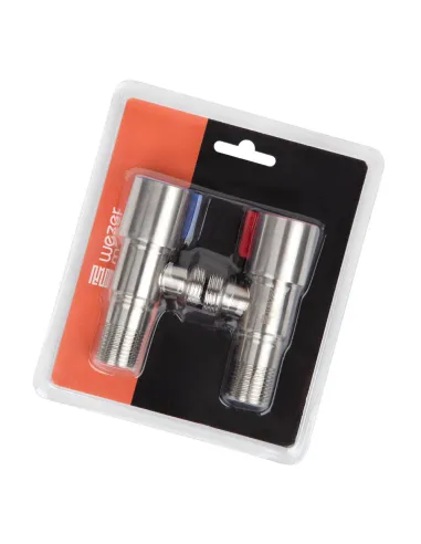 Приборный кран Wezer SOL22А-18-TWIN, 0,5 х 0,5 дюйма