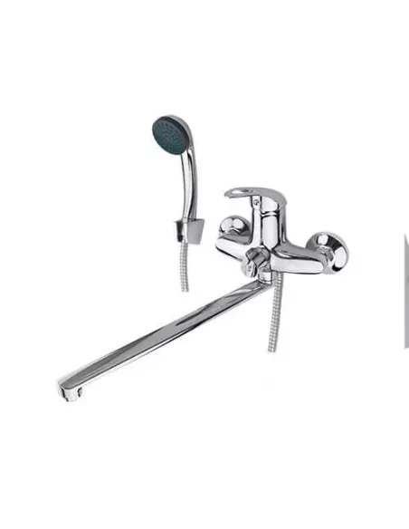 Змішувач для ванни Wezer LUN7-B031 з довгим виливом, з душовим набором