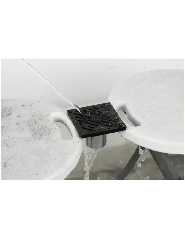 Каналізаційний трап Gappo G81050-6, латунь, чорний