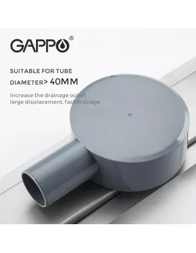 Душевой трап Gappo G89007-4, 70 х 900 мм, нержавеющая сталь