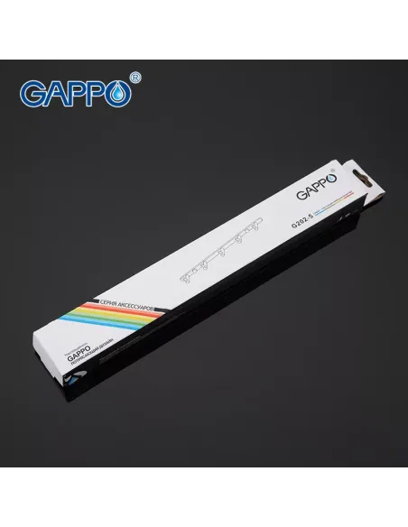 Планка з гачками Gappo G202-5, 300 мм, хром, 5 гачків