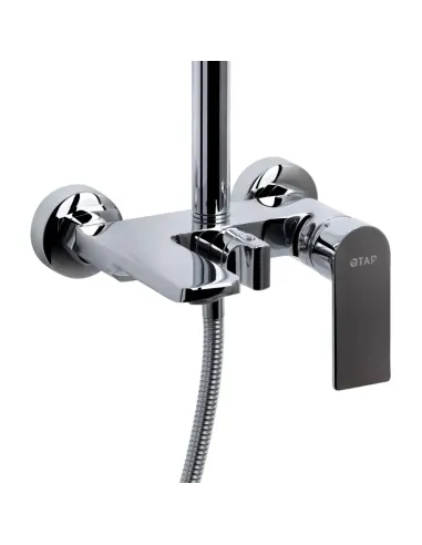 Душевая система Q-tap Aries QTARI111CRM45560 Chrome с изливом