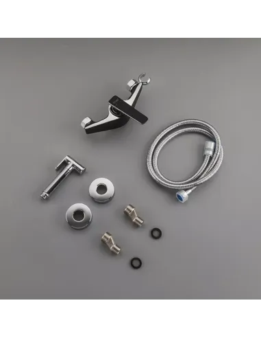 Змішувач для біде Frap F2057, з гігієнічним душем, чорний хром