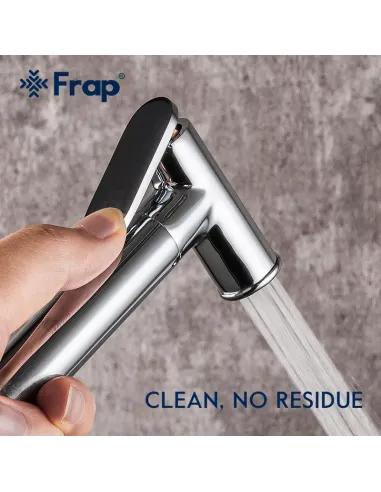 Смеситель для биде Frap F2058, с гигиеническим душем, белый хром