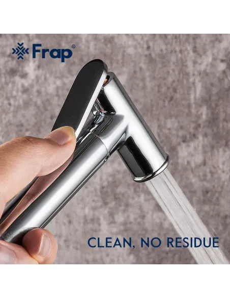 Смеситель для биде Frap F2058, с гигиеническим душем, белый хром