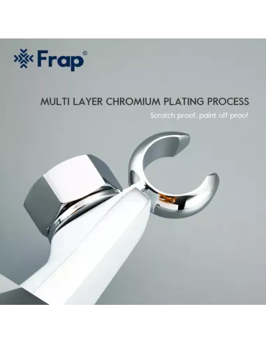 Смеситель для биде Frap F2058, с гигиеническим душем, белый хром
