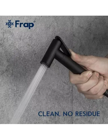 Смеситель для биде Frap F2049-6, с гигиеническим душем, черный хром