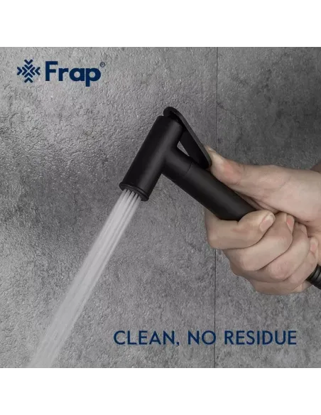 Смеситель для биде Frap F2049-6, с гигиеническим душем, черный хром