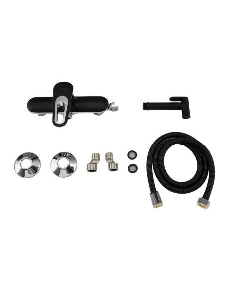 Смеситель для биде Frap F2049-6, с гигиеническим душем, черный хром