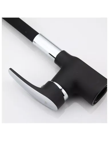 Смеситель для кухни Frap F4448 с гибким изливом, черный хром