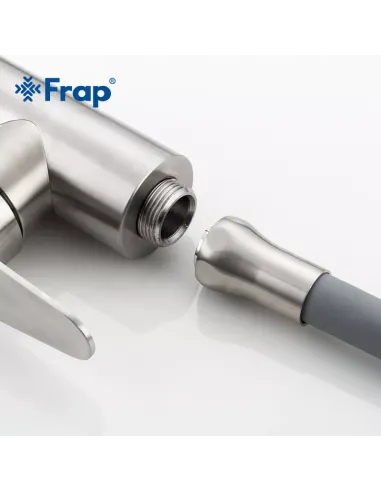 Смеситель для кухни Frap F4448 с гибким изливом, сатин