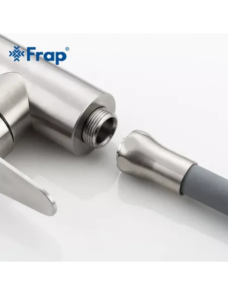 Смеситель для кухни Frap F4448 с гибким изливом, сатин
