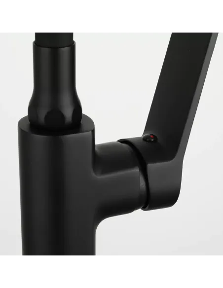 Змішувач для кухні Frap F4462 з гнучким виливом, чорний