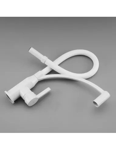 Смеситель для кухни Frap F4552-8 с гибким изливом, белый