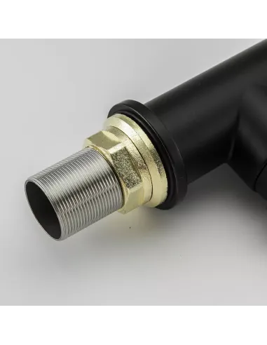 Змішувач для кухні Frap F4552-6 з гнучким виливом, чорний