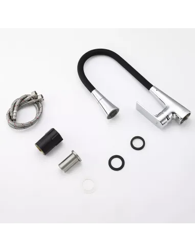 Змішувач для кухні Frap F4471 з гнучким виливом