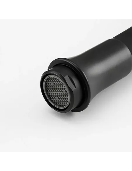 Змішувач для кухні Frap F4067-6 з гнучким виливом, чорний