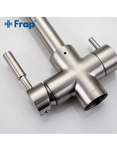 Смеситель для кухни Frap F4352-5 с подключением к фильтру, сатин