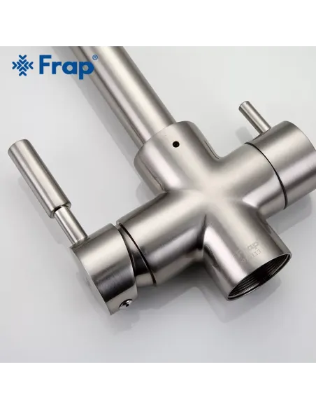 Смеситель для кухни Frap F4352-5 с подключением к фильтру, сатин