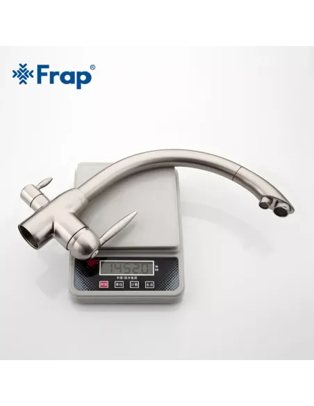 Смеситель для кухни Frap F4399-5 с подключением к фильтру, сатин