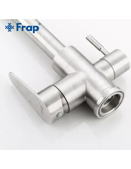Смеситель для кухни Frap F4348 с подключением к фильтру, сатин