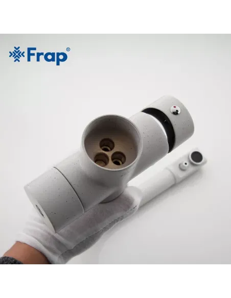 Змішувач для кухні Frap F4352-8 із підключенням до фільтру, білий