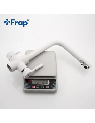 Змішувач для кухні Frap F4352-8 із підключенням до фільтру, білий