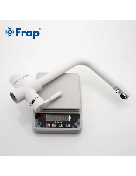 Смеситель для кухни Frap F4352-8 с подключением к фильтру, белый