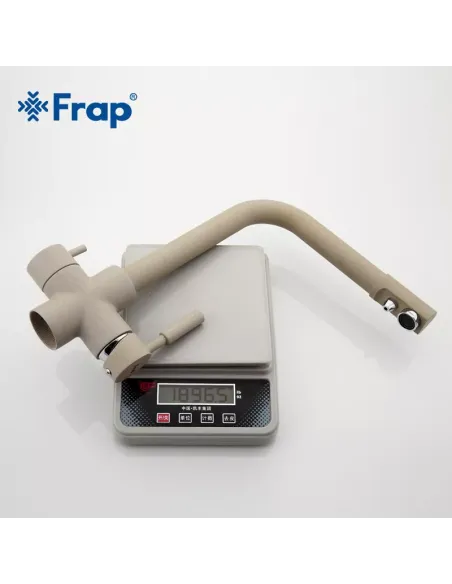 Смеситель для кухни Frap F4352-20 с подключением к фильтру, бежевий