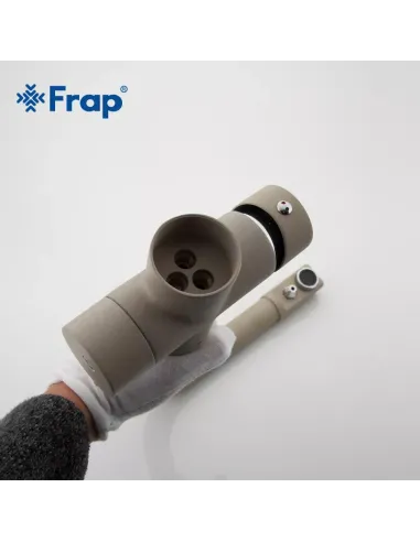 Змішувач для кухні Frap F4352-20 з підключенням до фільтра, бежевий