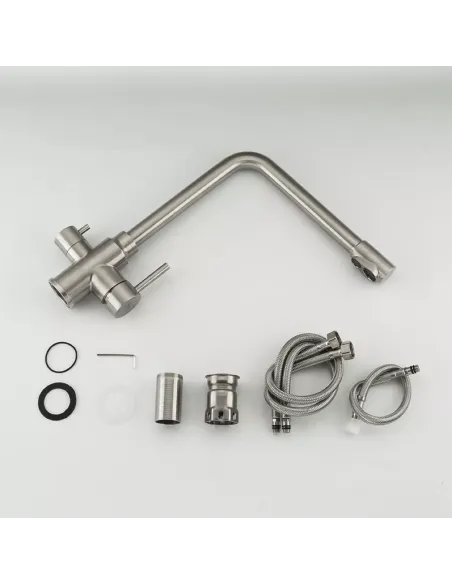 Змішувач для кухні Frap F43899-1 з підключенням до фільтра, сатин