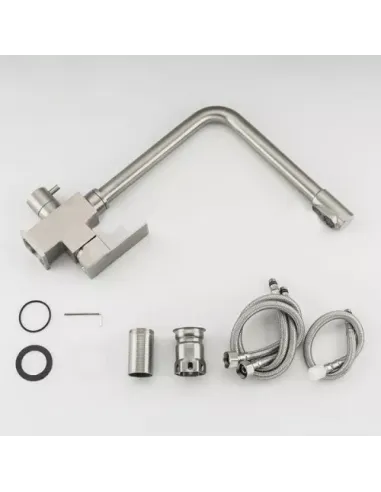 Смеситель для кухни Frap F43899-2 с подключением к фильтру, сатин