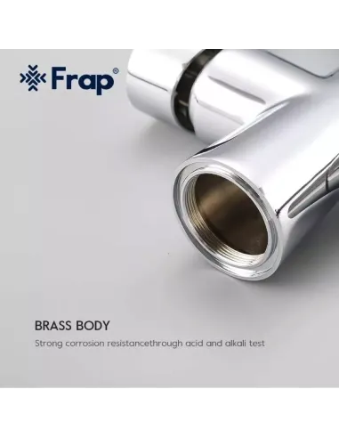 Смеситель для кухни Frap F4374 с подключением к фильтру, с гибким изливом, серый хром